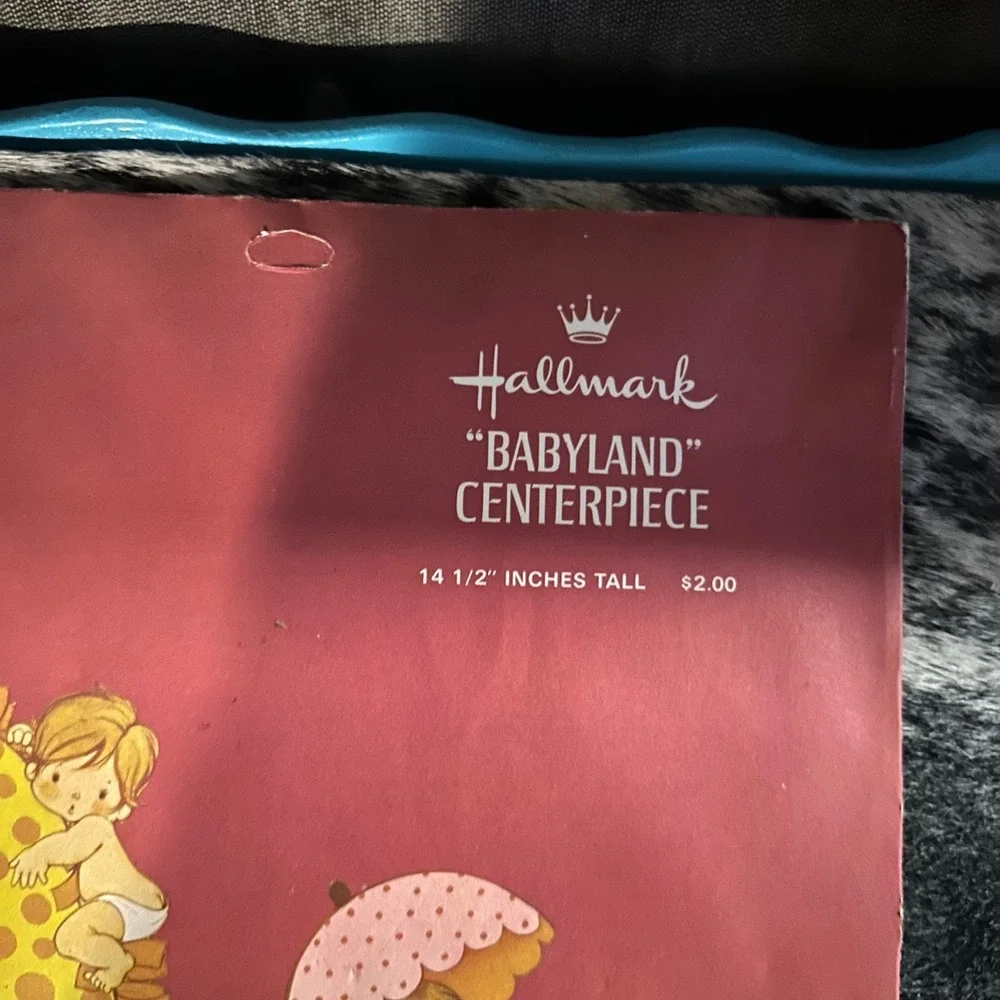 Vintage‎ Hallmark Babyland Centerpiece Baby Shower Party Decoration